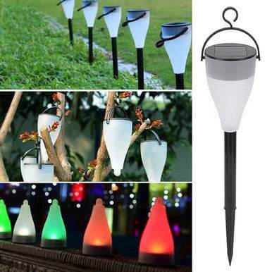 Sun Glow 6 Pack Solar Garden Light Set illuminating outdoor spaces with soft light, perfect for gardens and pathways.