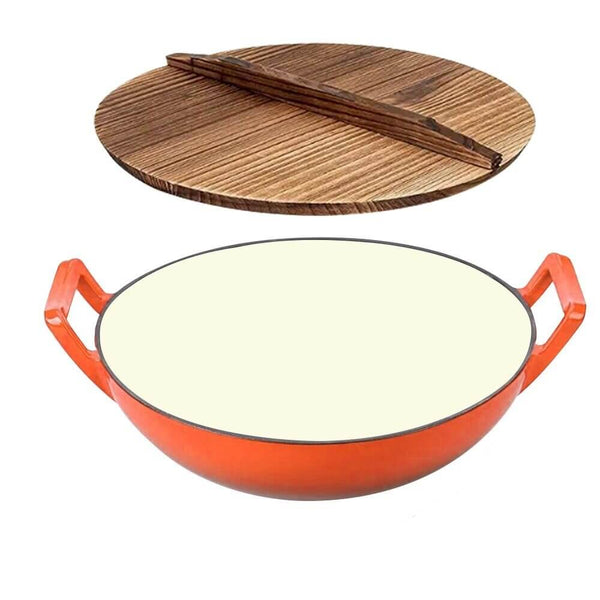 Perfect Dealz Cast Iron Chef Wok