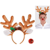 Perfect Dealz Festive Christmas Headband with Light-Up Nose