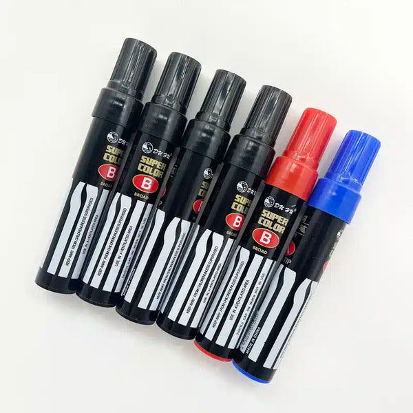 Perfect Dealz 6 Piece Black Super Color Permanent Marker