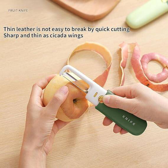 Stainless Steel 2 In 1 Fruit Knife With Peeler image 2