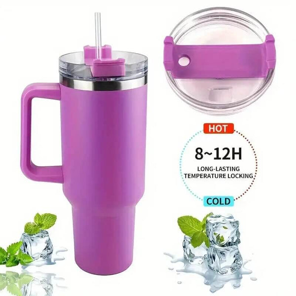 Perfect Dealz Stainless Steel Vacuum Flask with Straw 900ml