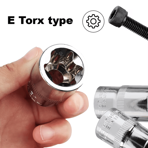 Perfect Dealz 14 Piece Auto Repair Wrench Head Torx Socket Set
