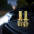 High Power LED Canbus Headlight Bulbs installed under the hood of a car, showcasing bright illumination.