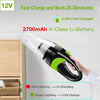 Portable Cordless Handheld Car Vacuum with fast charging features and A-Class Li-Battery for quick clean-ups.