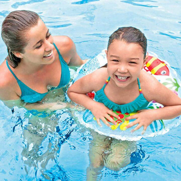 Perfect Dealz Lively Print Inflatable Swim Ring for Kids