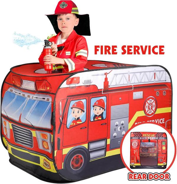 Perfect Dealz Kids Fire Truck Pop Up Tent