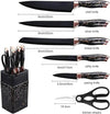 7 Piece Marble Kitchen Knife Set with Stand and Base image 2