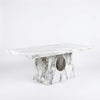 Modern Marble-Look Dining Table