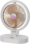 Electric Desktop Fan with LED Light image 1