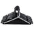 Pack of 20 Black Plastic Hangers image 0