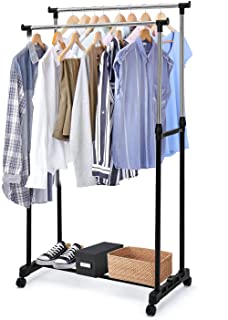 Stainless Steel Double Pole Clothing Rail image 2