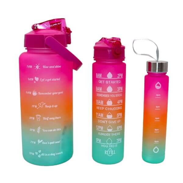 Set of 3 Motivational Water Bottles image 8