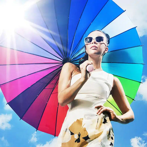 Long Handle Rainbow Umbrella image 3