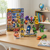 6-in-1 Engineering Squad Robot Vehicle Set displaying transformable construction vehicles and the assembled mega robot.