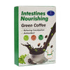 Intestines Nourishing Green Coffee Sachets box featuring green coffee for relieving constipation and antioxidants.