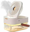 3 Speed Air Conditioner Fan with Dual Humidification Spray and Night Light image 1