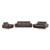 3-Piece Luxury Dark Sofa Set showcasing a modern design with plush cushioning and elegant detailing.