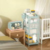 4-Tier Nursery Storage Rack for Newborn Items image 3