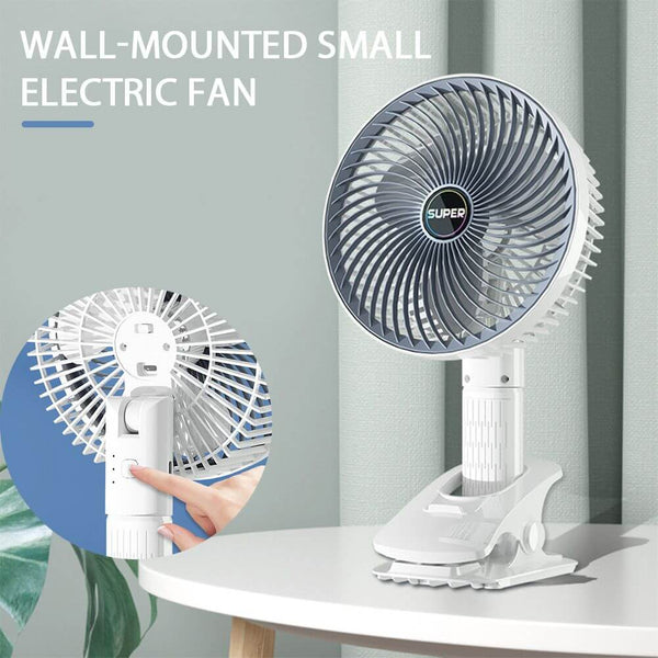 Perfect Dealz Portable Type C Rechargeable Desktop Clamp Fan