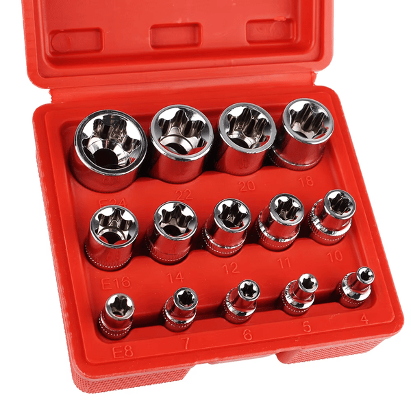 Perfect Dealz 14 Piece Auto Repair Wrench Head Torx Socket Set