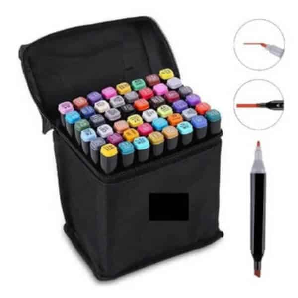 Perfect Dealz 120Pcs Art Sketch Drawing Twin Marker Painting Pen Set