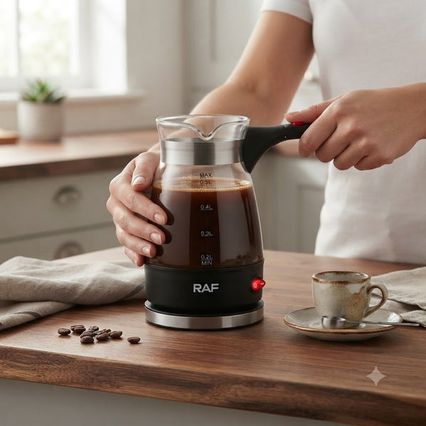 500ml Electric Coffee Pot With Collapsible Handle