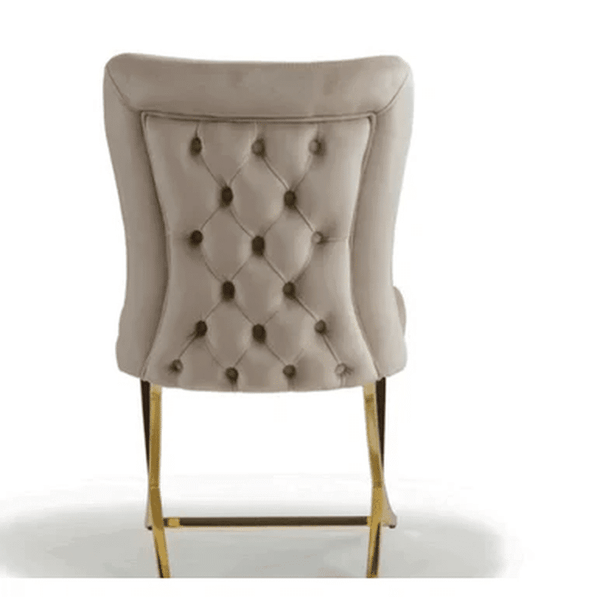 Perfect Dealz Velvet Blossom Button Back Dining Chair