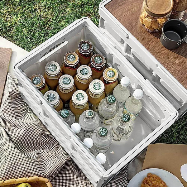 Perfect Dealz Collapsible Picnic Basket Box with Handle
