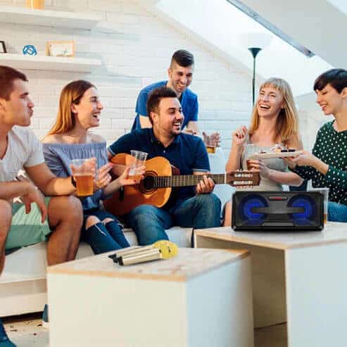 Perfect Dealz Wireless Live Dual Microphones with Bluetooth Speaker