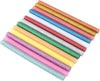 Colored Hot Glue Stick Set for DIY Crafts and Decorations in various bright colors and glitter finishes.