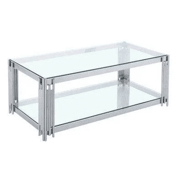 Perfect Dealz Glass Top Coffee Table