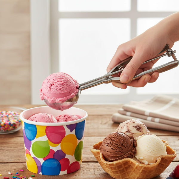 Stainless Steel Portion Control Kitchen Scoop