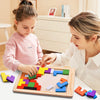 Wooden Square Puzzle Set