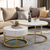 Coffee Table with Wooden Drawer and Metal Frame, stylish lounge furniture with practical storage.