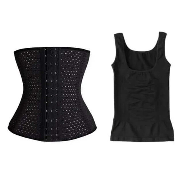 2 in 1 Abdomen Belt Corset and Vest Set image 1