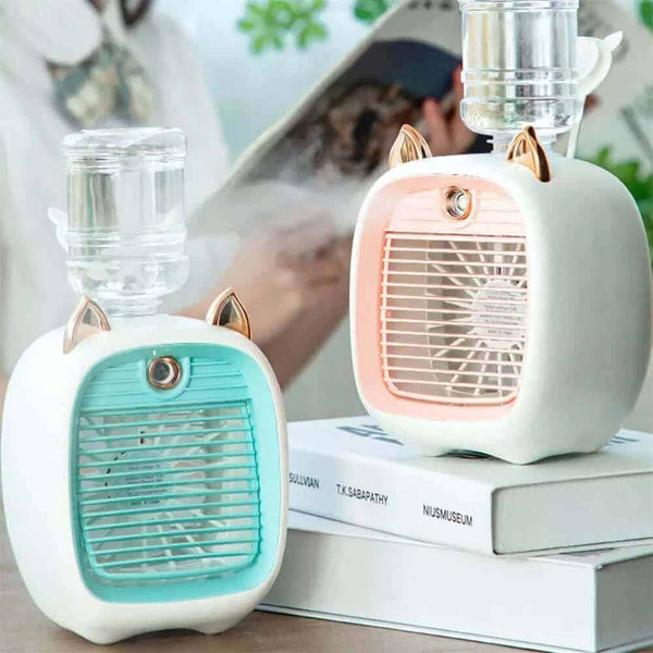 Rechargeable Mini Air Cooler Fan with Humidifier image 0