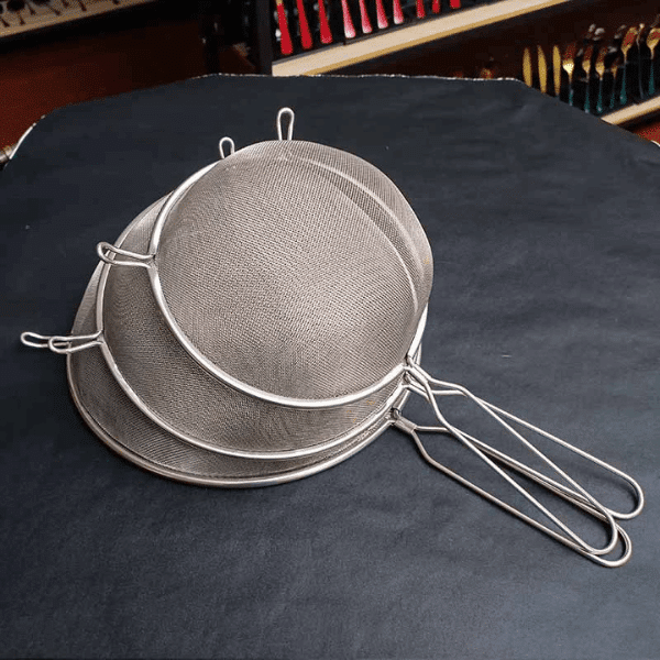 Heavy-Duty Stainless Steel Honey Filter with Ergonomic Handle image 1