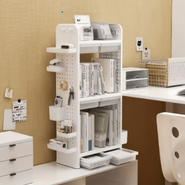 Perfect Dealz Double Layer Desktop Storage Rack Organizer