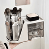 360� Rotating Desktop Makeup Organizer image 1