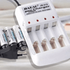Perfect Dealz Battery Charger with 4 AA Rechargeable Batteries