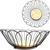 Perfect Dealz Round Metal Fruit Basket
