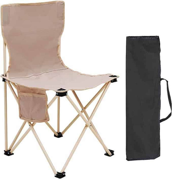 Folding High Back Camping Chair with Carry Bag image 1