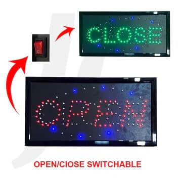 Led Switchable Open and Close Sign image 0