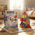 38-Piece Magnetic Building Tiles Set box with colorful magnetic tiles arranged in a pyramid shape.