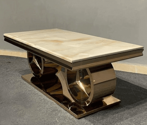 Premium Centre Luxury Coffee Table with a sleek design and gold accents, ideal for modern living spaces.