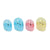 4 colors of 24 pcs Compact Double-Hole Pencil Sharpener with Cover in blue, pink, yellow.