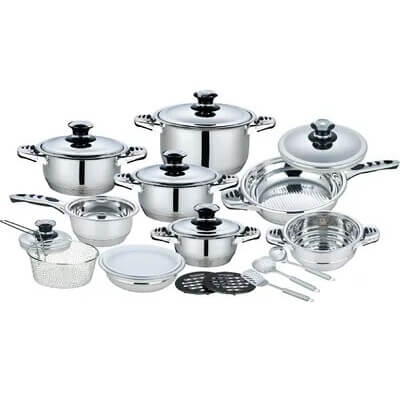 Perfect Dealz 21 Piece High Quality Stainless Steel Cookware Set
