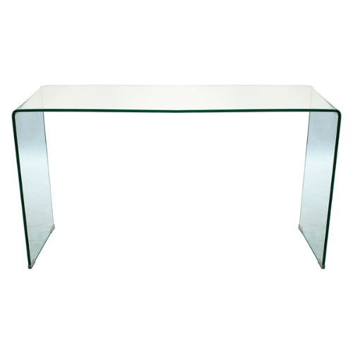Perfect Dealz Crystal Clear Glass Console Accent Table