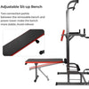 Perfect Dealz All in One Pull Up Bar Adjustable Tower Dip Station With Bench Bar